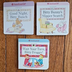American Girl Bitty Book Set Of 3, Bear, Frog, Bunny
